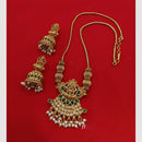 Lucentarts Jewellery Heritage Pota And Pearl Temple Necklace Set