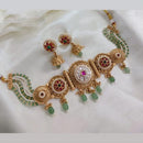 Lucentarts Jewellery Pota Stone And Beads Choker Necklace Set