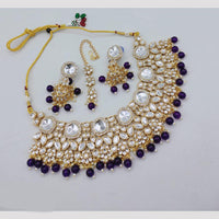 Lucentarts Jewellery Kundan Stone And Beads Necklace Set
