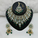 Lucentarts Jewellery Kundan Stone And Beads Necklace Set