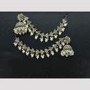 Lucentarts Jewellery Pearl Kan Chain Jhumki Earrings 