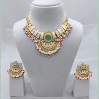 Lucentarts Jewellery Elegant Charm Pota And Pearl Necklace Set