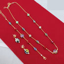 Lucentarts Jewellery Stylish Multi-Color Glass Beads Party Wear Combo Set