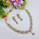 Lucentarts Jewellery Delicate Pota Stone And Pearl Necklace Set