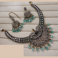 Lucentarts Jewellery Festive Pota And Austrian Beads Pearl Necklace Set