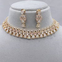 Lucentarts Jewellery Royal Polki Kundan Stone Necklace Set