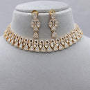 Lucentarts Jewellery Royal Polki Kundan Stone Necklace Set