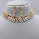 Lucentarts Jewellery Royal Polki Kundan Stone Necklace Set