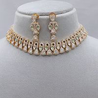 Lucentarts Jewellery Royal Polki Kundan Stone Necklace Set