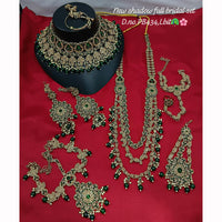 Lucentarts Jewellery Sparkling Austrian And Beads Bridal Set
