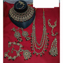 Lucentarts Jewellery Sparkling Austrian And Beads Bridal Set