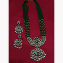 Lucentarts Jewellery Sparkling Austrian Stone And Peark Long Necklace Set