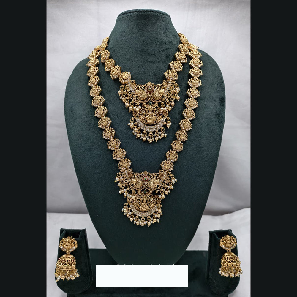 Lucentarts Jewellery Fusion Look Pota Stone And Pearl Necklace Set