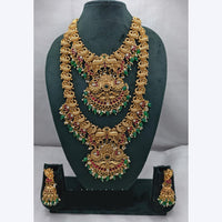 Lucentarts Jewellery Fusion Look Pota Stone And Pearl Necklace Set