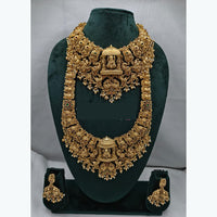 Lucentarts Jewellery Traditional Polki Kundan Necklace Set with Matching Earrings