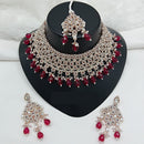 Lucentarts Jewellery Designer Austrain Stone And Bead Choker Necklace Set Elegant Ethnic Glamour