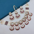 Lucentarts Jewellery Traditional Pota Stone And Pearl Necklace Set