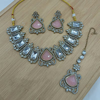 Lucentarts Jewellery Fancy Crystal Stone Necklace Set