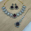 Lucentarts Jewellery Fancy Crystal Stone Necklace Set