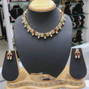 Lucentarts Jewellery Heritage Pota Stone And Pearl Necklace Set