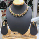 Lucentarts Jewellery Heritage Pota Stone And Pearl Necklace Set