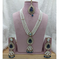 Lucentarts Jewellery Heritage Kundan Stone And Pearl Necklace Set