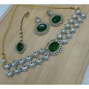 Lucentarts Jewellery Fancy Crystal And Austrian Stone Choker Necklace Set