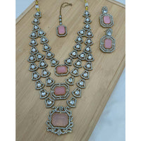 Lucentarts Jewellery Fancy Crystal And Austrian Multi Layer Necklace Set