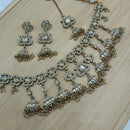 Lucentarts Jewellery Fancy Crystal And Austrian Stone Pearl Necklace Set