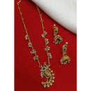 Lucentarts Jewellery Fancy Austrian Stone And Pearl Necklace Set