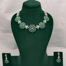 Lucentarts Jewellery Radiant American Diamond Necklace Set