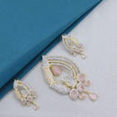 Lucentarts Jewellery Royal American Diamond Pendant Set