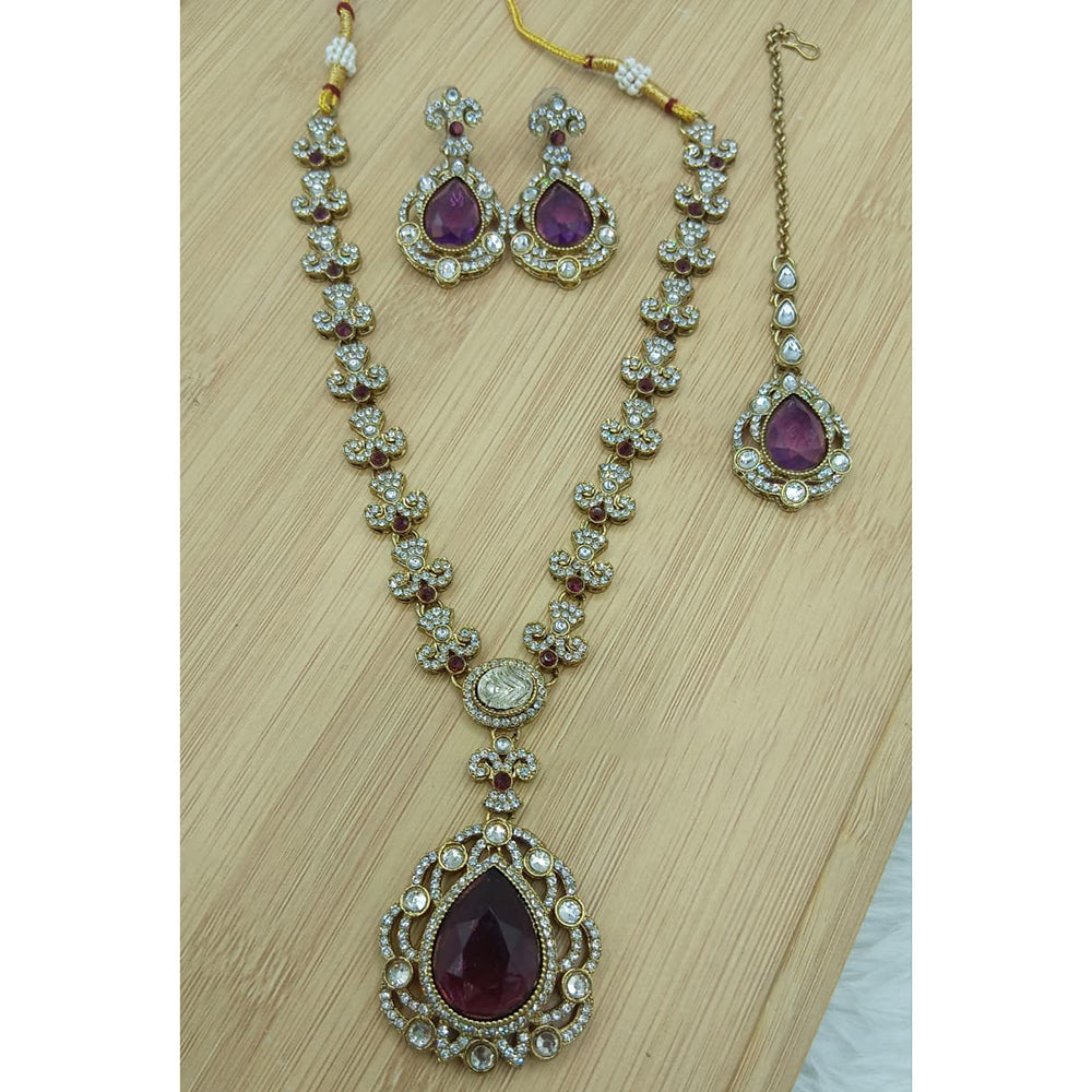 Lucentarts Jewellery Glam Crystal Stone Austrian Necklace Set