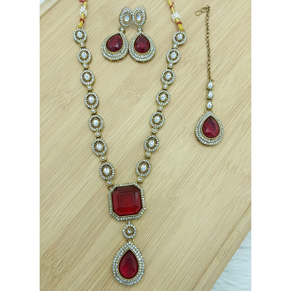 Lucentarts Jewellery Glam Crystal Stone Austrian Necklace Set