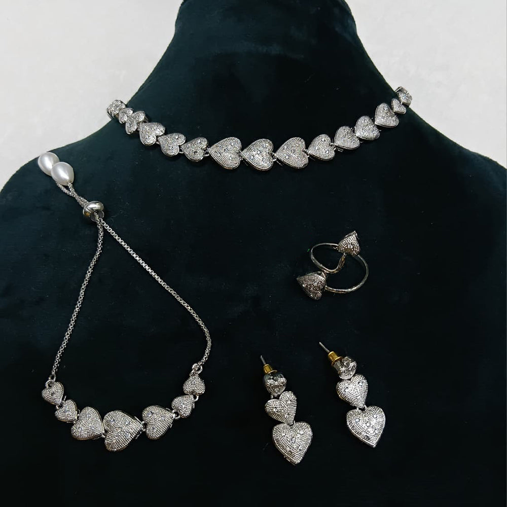 Lucentarts Jewellery Austrian Stone Designer Combo Set