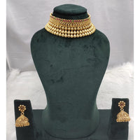 Lucentarts Jewellery Designer Pota Stone Choker Necklace Set