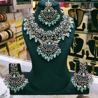 Lucentarts Jewellery Designer Kundan Stone Pearl And Beads Necklace Set