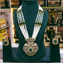 Lucentarts Jewellery Elegant Pota Stone And Austrian Stone Long Necklace Set