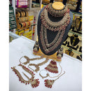 Lucentarts Jewellery Maharani Style Austrian Stone And Beads Bridal Set