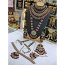 Lucentarts Jewellery Maharani Style Austrian Stone And Beads Bridal Set