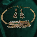 Lucentarts Jewellery Heritage Pota Stone And Crystal And Pearl Choker Necklace Set