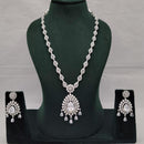 Lucentarts Jewellery Eternia American Diamond And Crystal Long Necklace Set