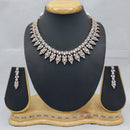 Lucentarts Jewellery Exquisite American Diamond And Austrian Stone Necklace Set