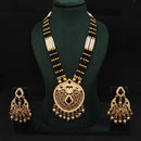 Lucentarts Jewellery Heritage Meenakari And Pota Stone And Pearl Long Necklace Set