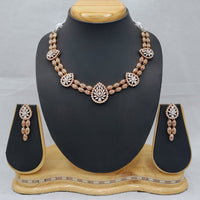 Lucentarts Jewellery Regalia American Diamond Necklace Set
