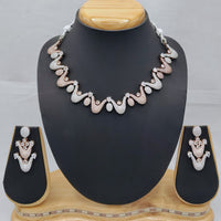 Lucentarts Jewellery Celeste Austrian Stone And American Diamond Necklace Set