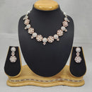 Lucentarts Jewellery Bloom Austrian Stone And American Diamond Necklace Set