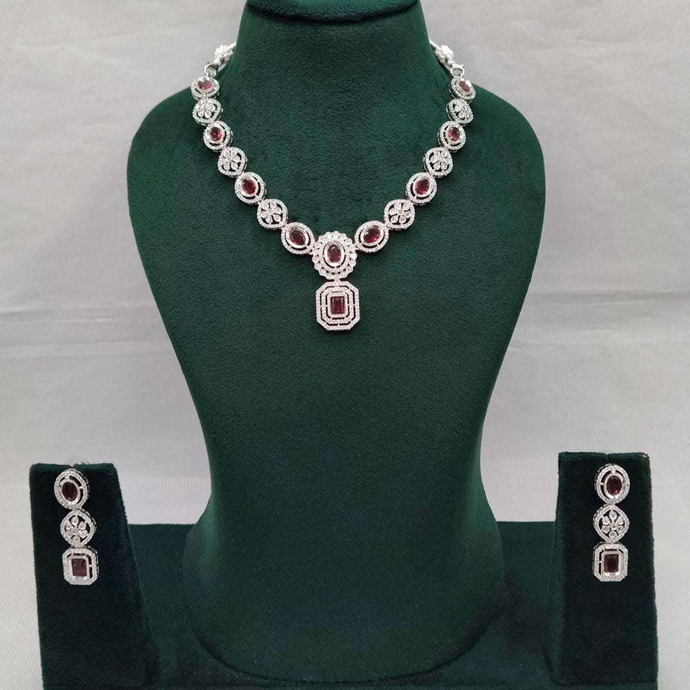 Lucentarts Jewellery Luxury Crystal Stone Sparkle Necklace Set