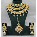 Lucentarts Jewellery Regal Pota Stone And Pearl Choker Necklace Set