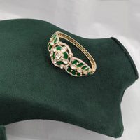 Lucentarts Jewellery Handcrafted Polki Kundan Stone Meenakari Adjustable Wrist Bracelet